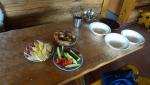 First lunch with local food